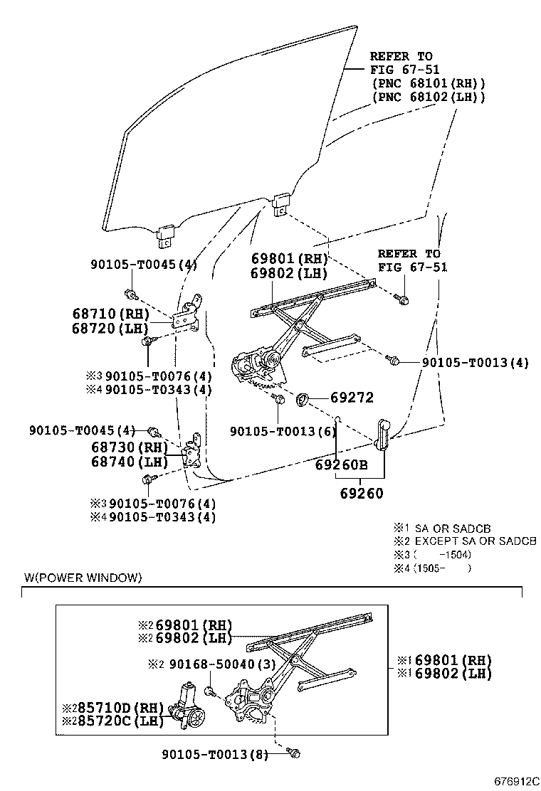 Toyota 69260-04030-B2 HANDLE ASSY, FRONT DOOR WINDOW REGULATOR