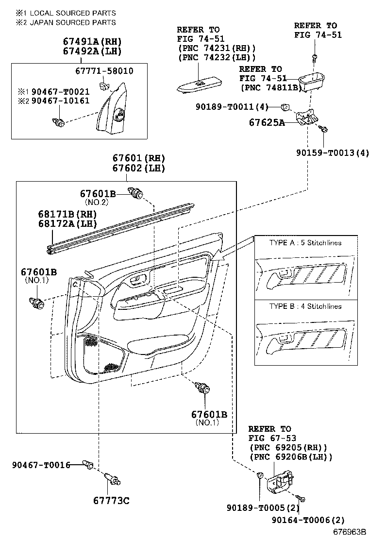 67862-0K210 WEATHERSTRIP, FRONT DOOR, LH product image