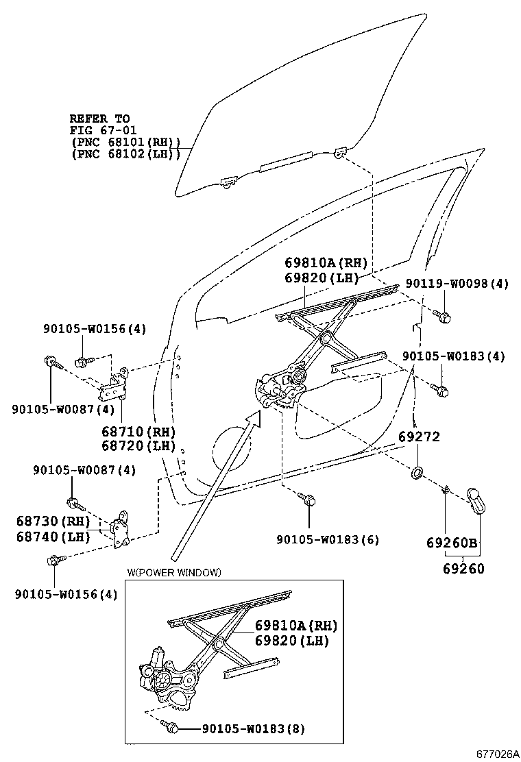 68720-0D091 HINGE ASSY, FRONT DOOR, UPPER LH product image