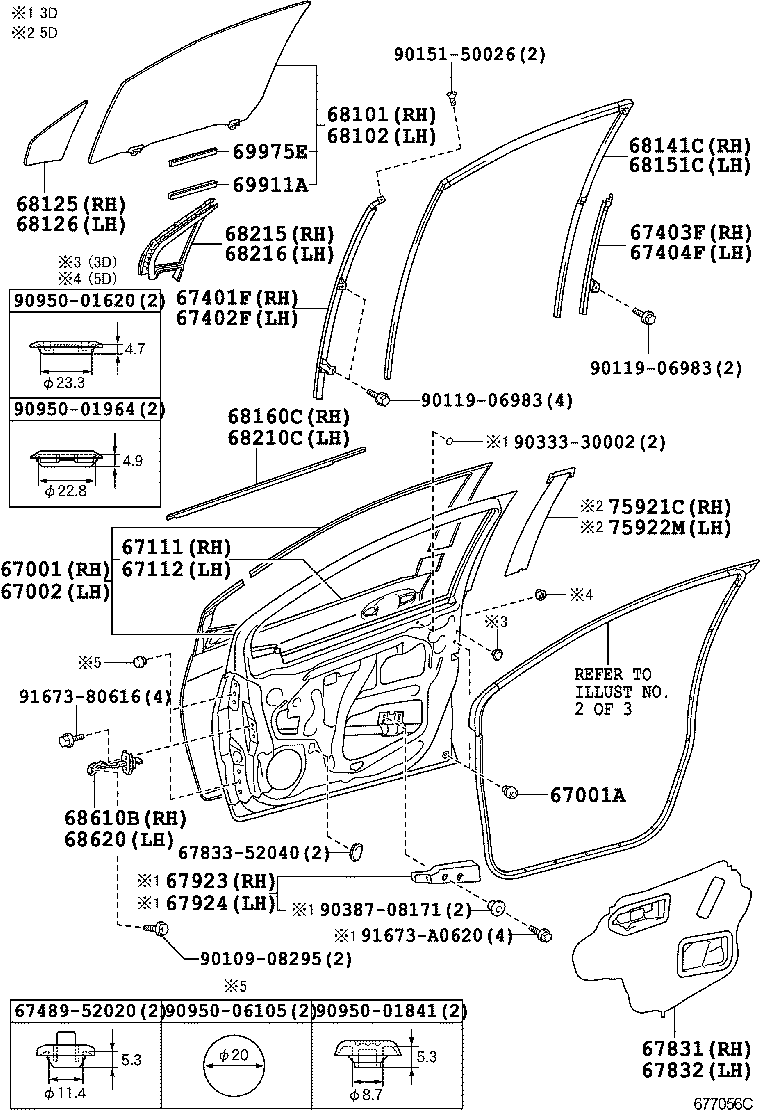 Toyota 67404-52220 FRAME SUB-ASSY, FRONT DOOR, REAR LOWER LH