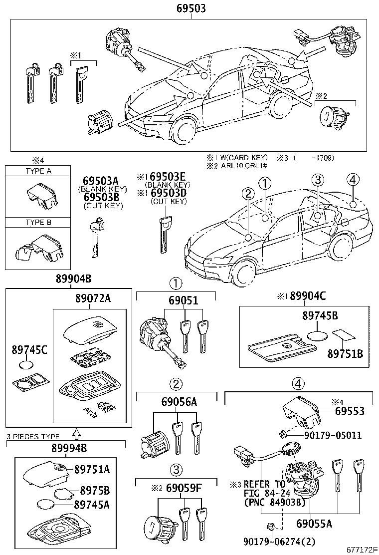 69005-30F01 CYLINDER SET, LOCK product image