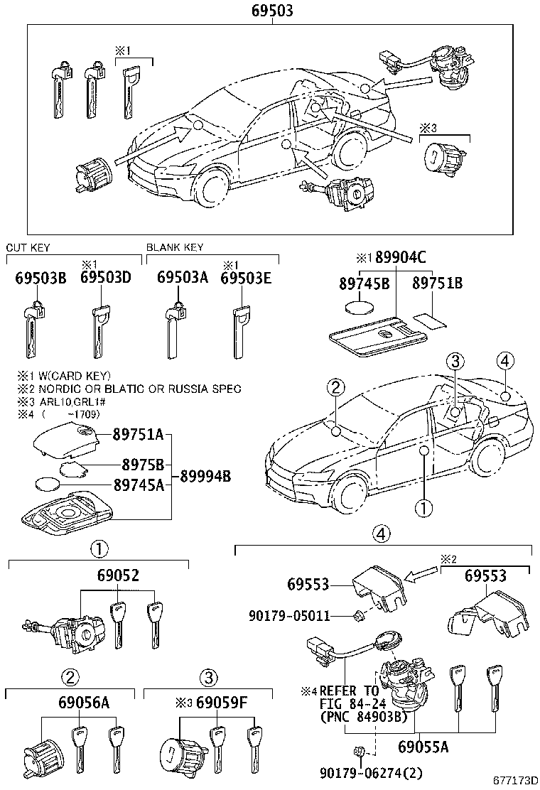 69005-30D30 CYLINDER SET, LOCK product image