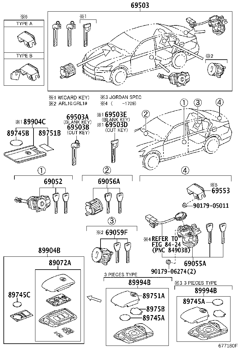69005-30F01 CYLINDER SET, LOCK product image