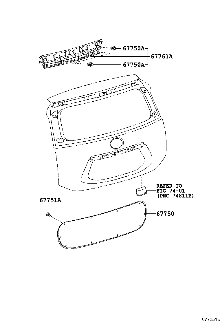 67005-52D00 PANEL SUB-ASSY, BACK DOOR product image