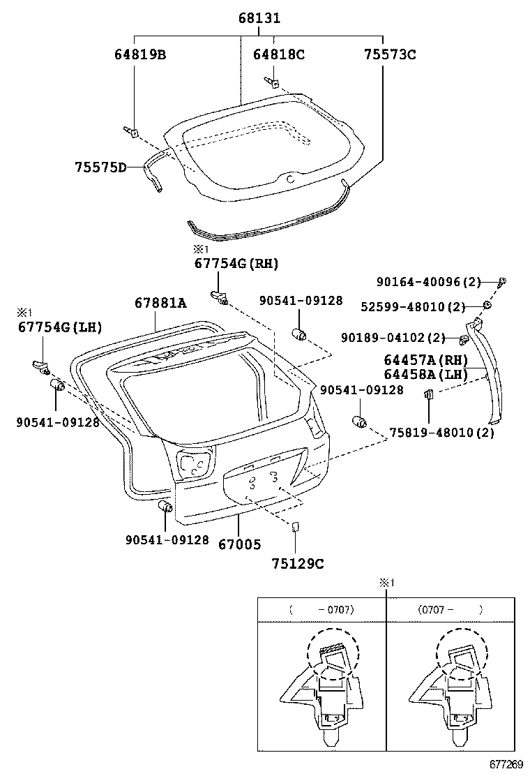 67005-48520 PANEL SUB-ASSY, BACK DOOR product image