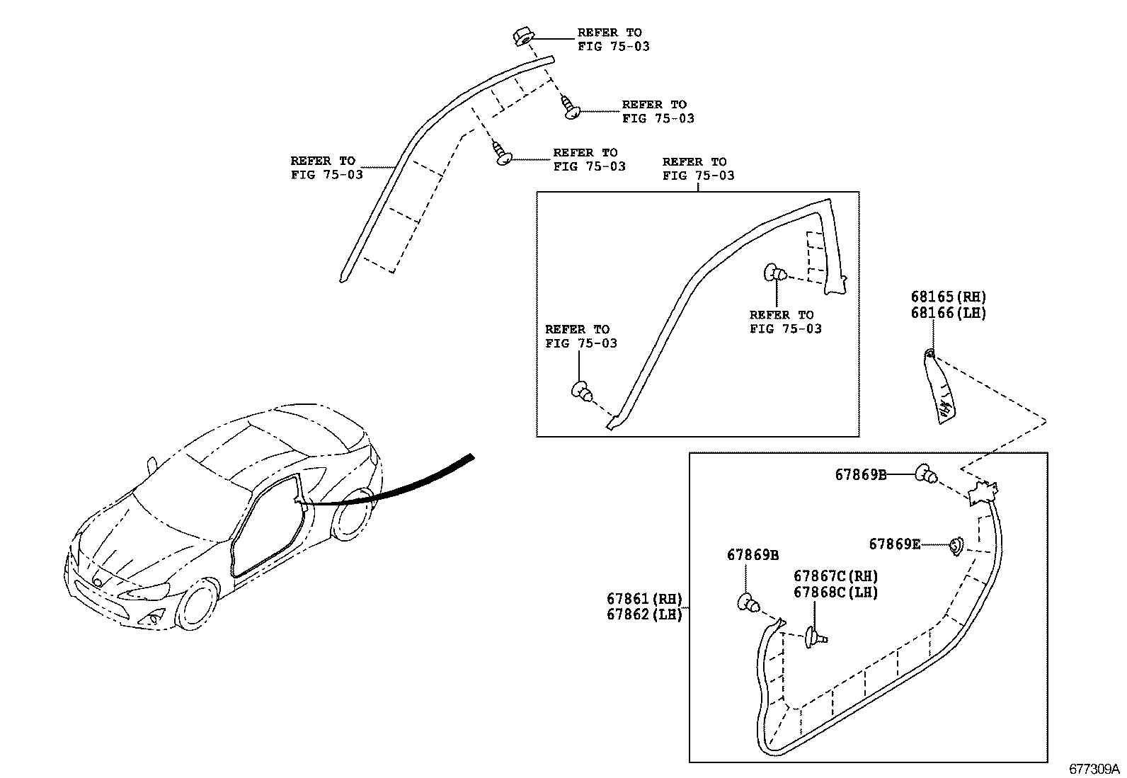 SU003-04434 PAD, FRONT DOOR TRIM, LOWER RH product image