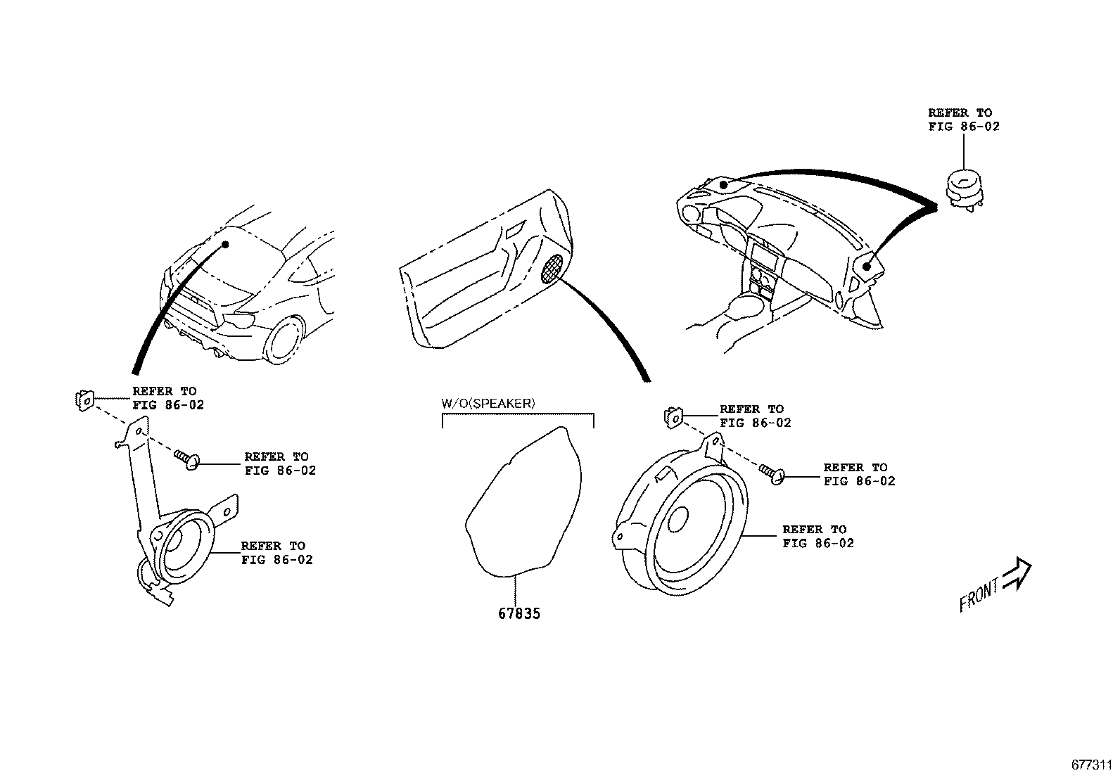 SU003-04434 PAD, FRONT DOOR TRIM, LOWER RH product image