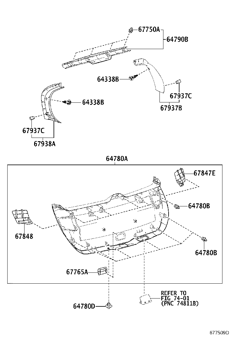 67005-12C30 PANEL SUB-ASSY, BACK DOOR product image