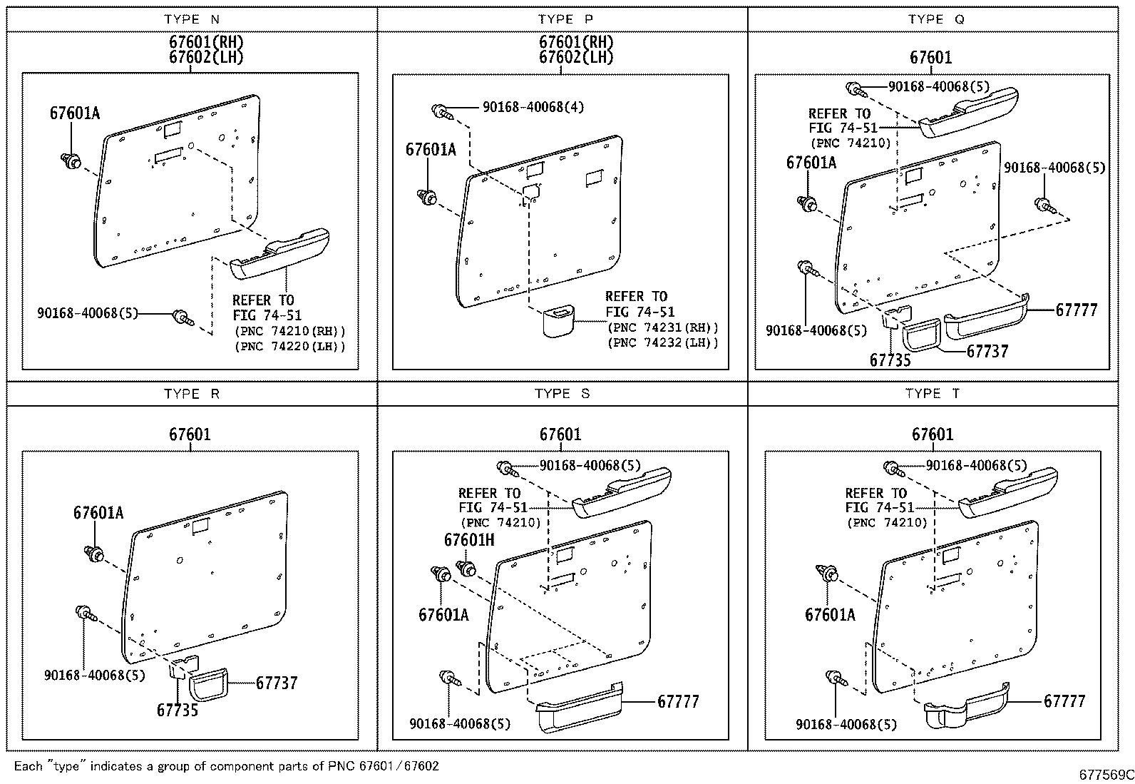 67002-60331 PANEL SUB-ASSY, FRONT DOOR, LH product image