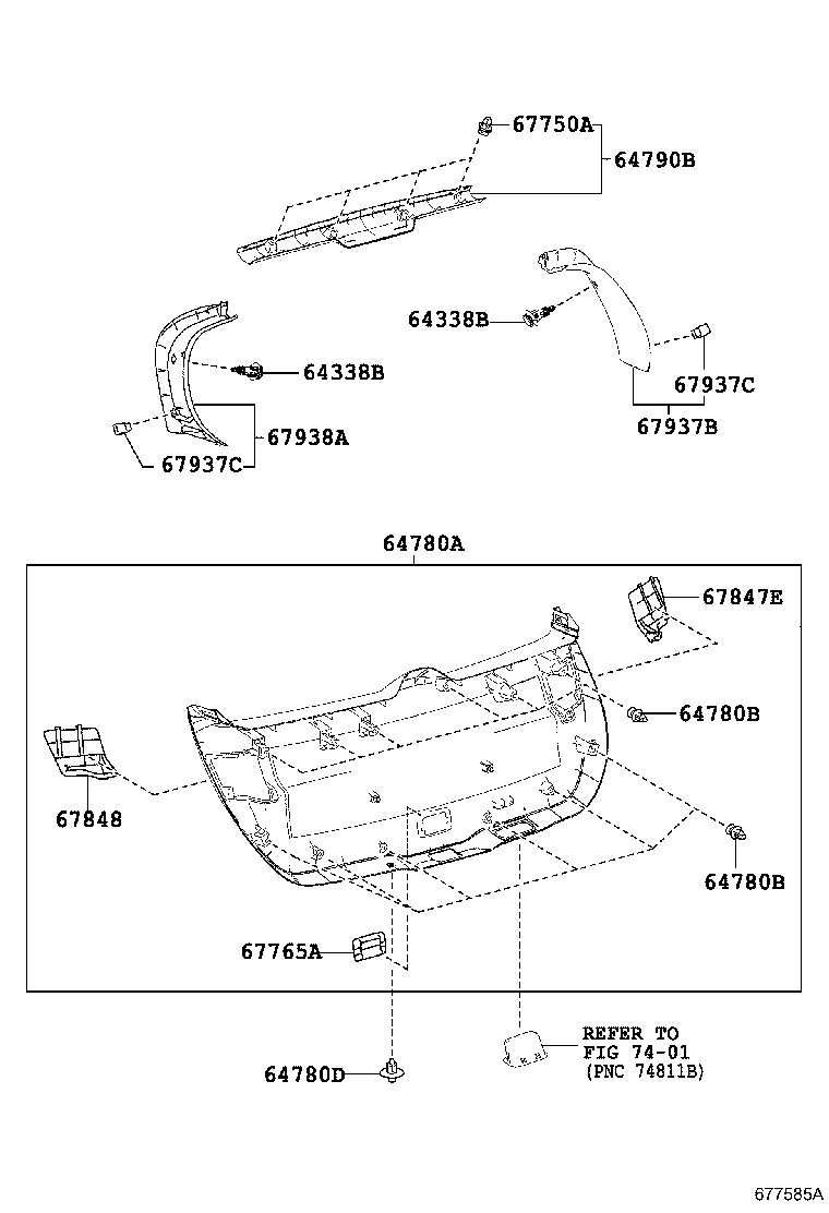 67881-02110 WEATHERSTRIP, BACK DOOR product image