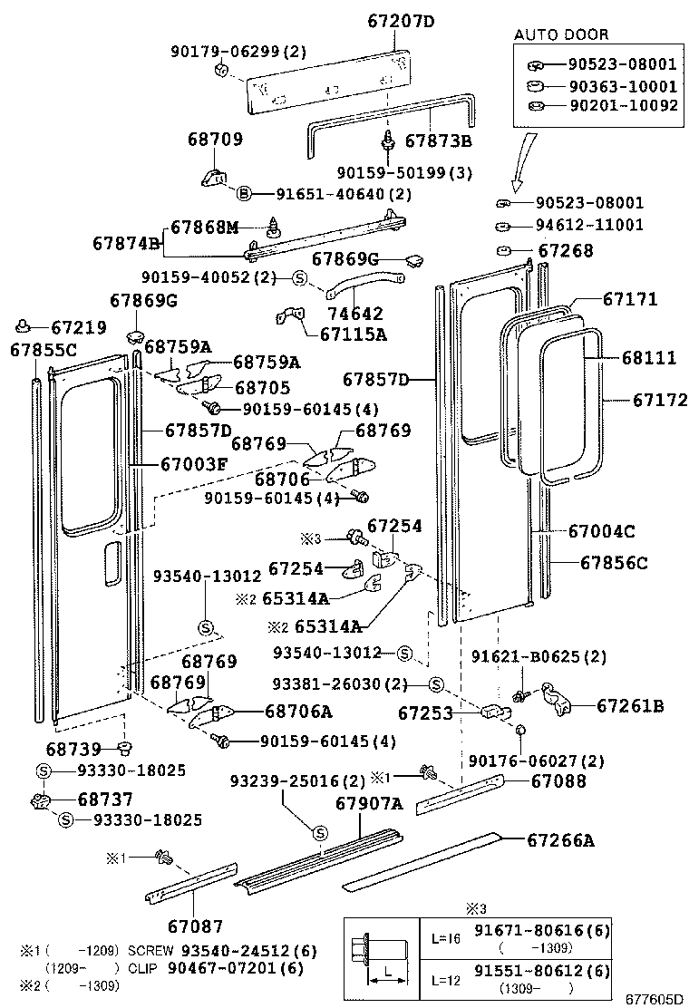 67003-36140 PANEL SUB-ASSY, SLIDE DOOR product image