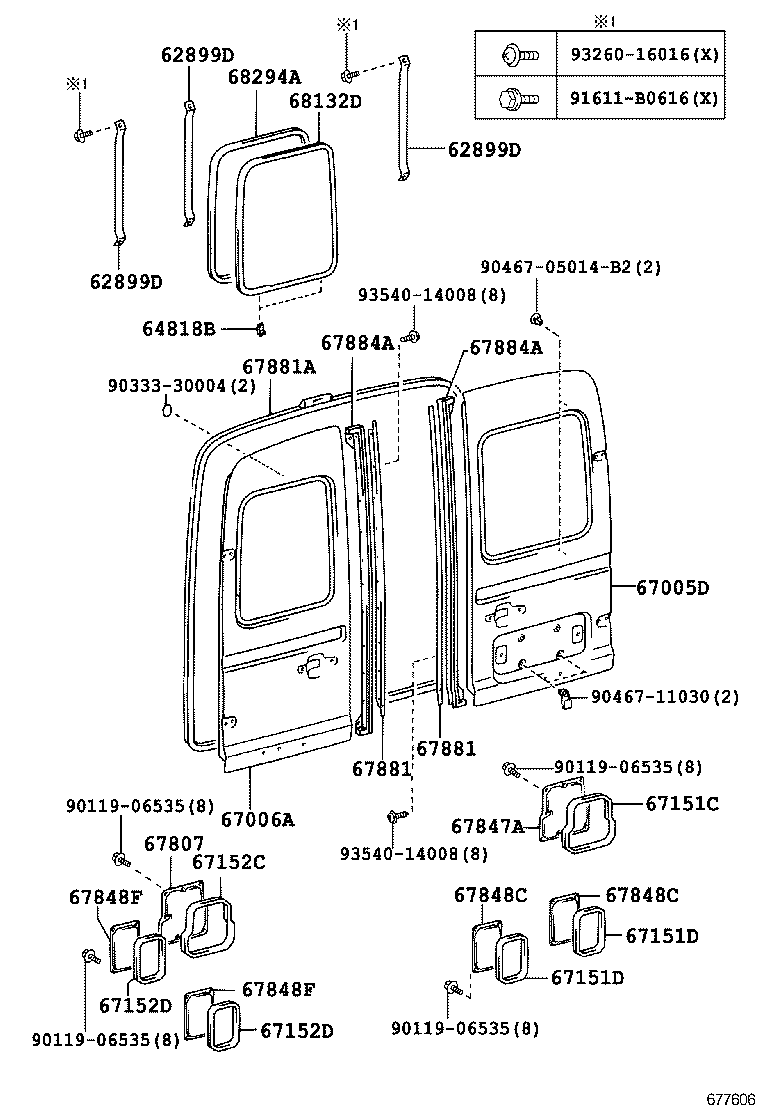 67005-37071 PANEL SUB-ASSY, BACK DOOR, RH product image