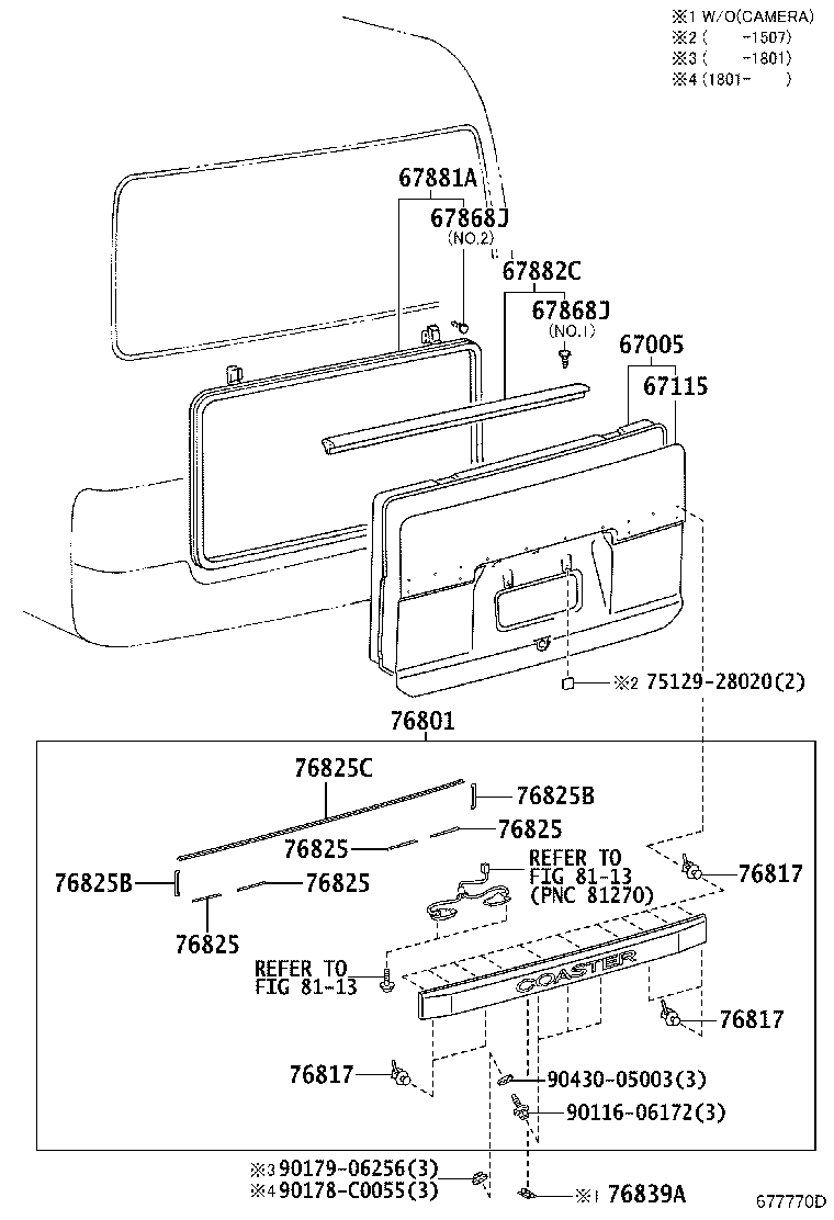 67008-0S031 PANEL SUB-ASSY, BACK DOOR product image