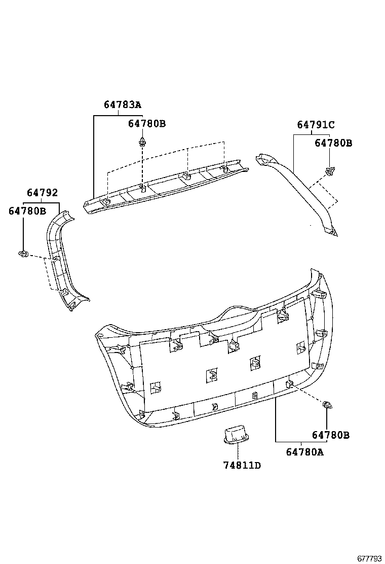 67005-0T100 PANEL SUB-ASSY, BACK DOOR product image