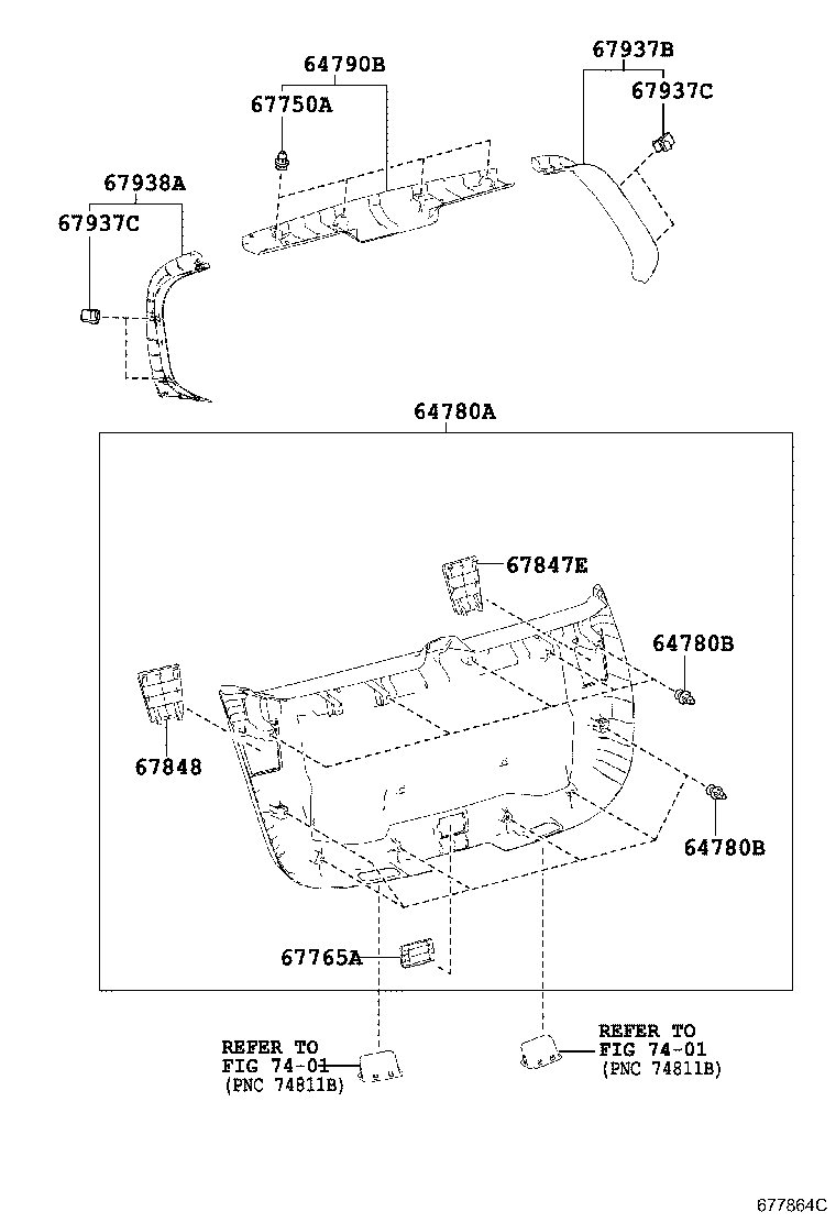 67881-02110 WEATHERSTRIP, BACK DOOR product image