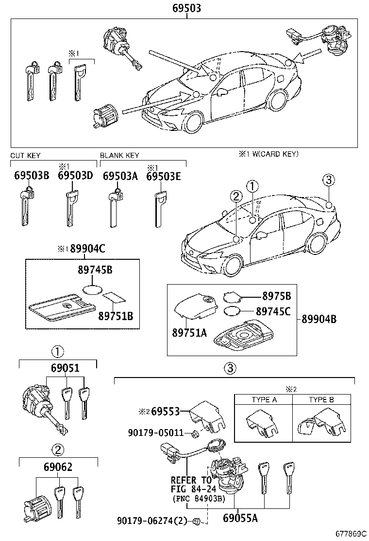 69005-53480 CYLINDER SET, LOCK product image