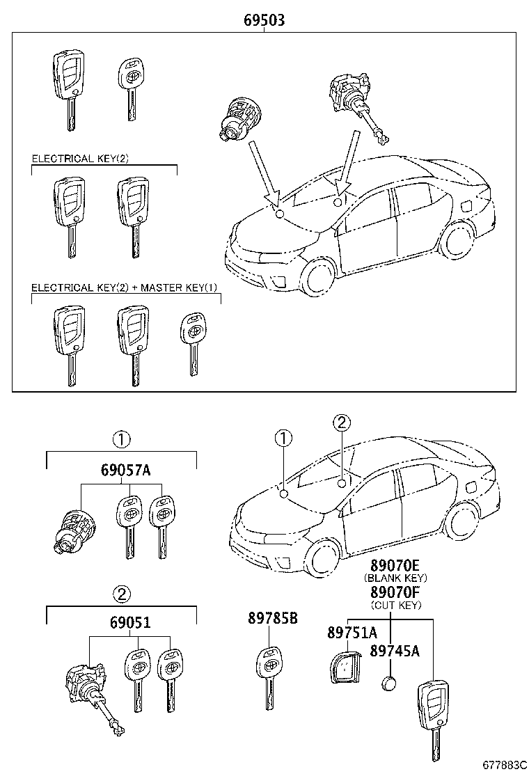 89904-02100 TRANSMITTER SUB-ASSY, ELECTRICAL KEY product image
