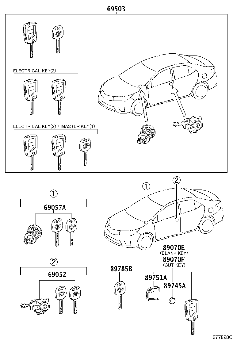 89904-02110 TRANSMITTER SUB-ASSY, ELECTRICAL KEY product image