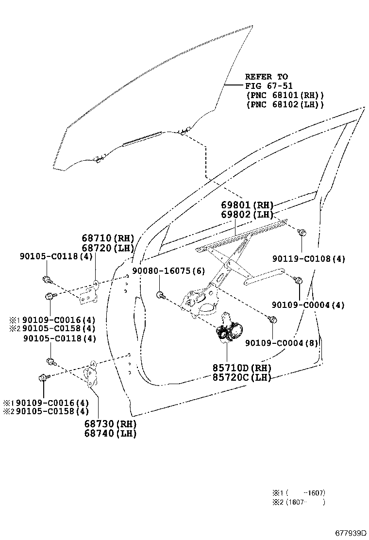 85720-0R040 MOTOR ASSY, POWER WINDOW REGULATOR, LH product image