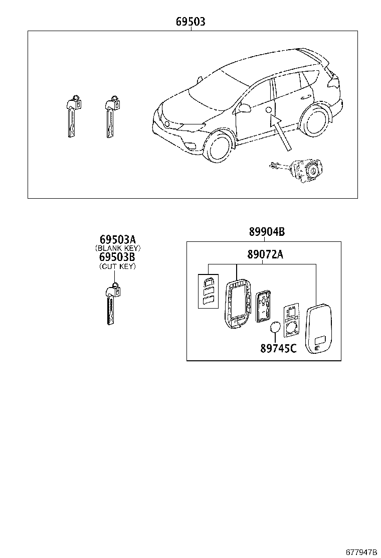 69005-0R110 CYLINDER SET, LOCK product image