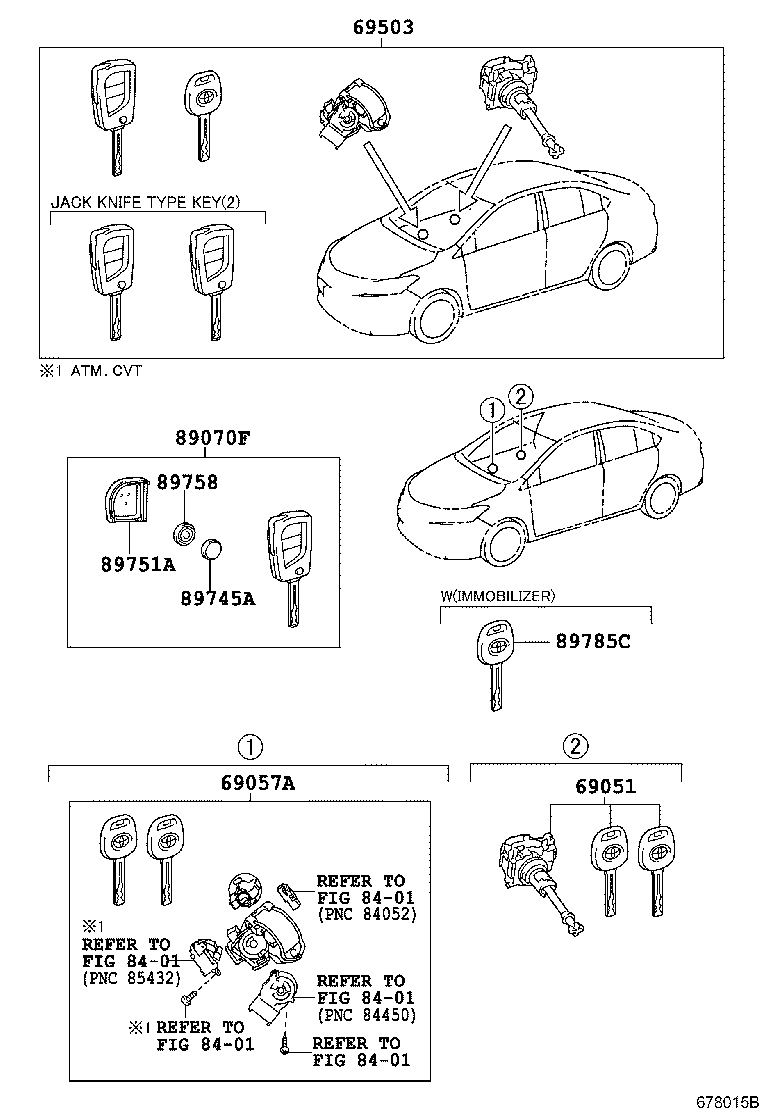 69005-02B60 CYLINDER SET, LOCK product image