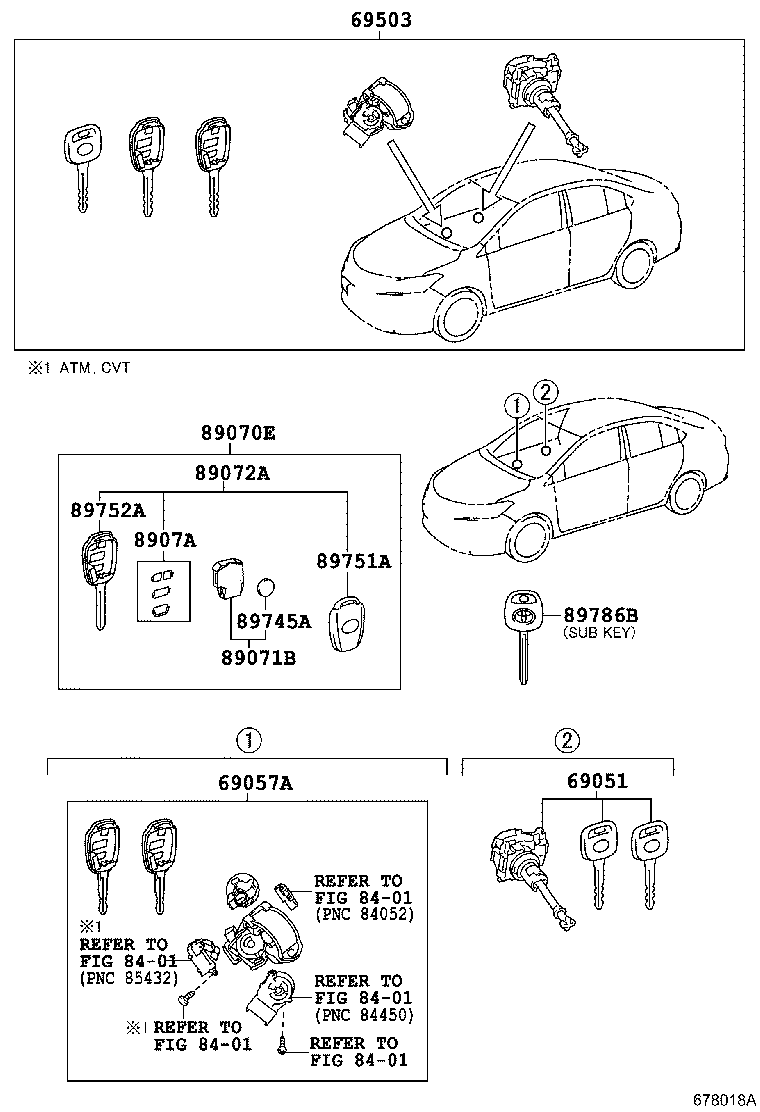 69005-02B60 CYLINDER SET, LOCK product image