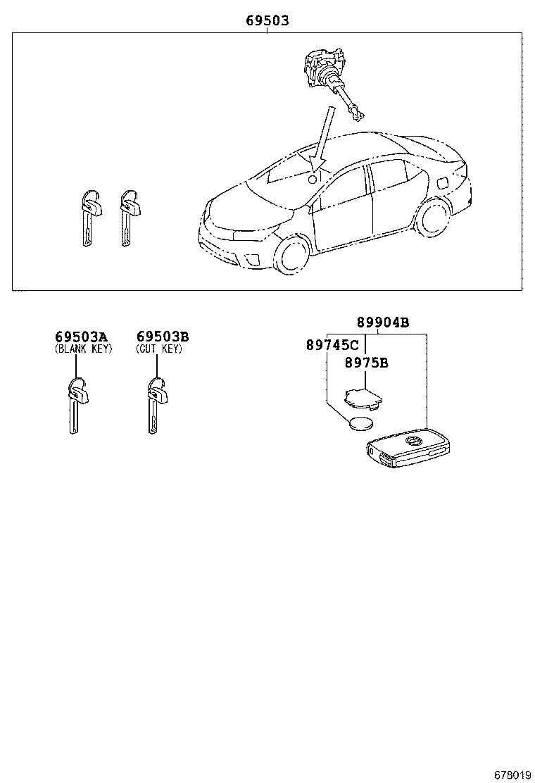 89904-02110 TRANSMITTER SUB-ASSY, ELECTRICAL KEY product image