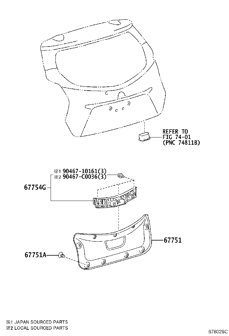 67005-YL010 PANEL SUB-ASSY, BACK DOOR product image