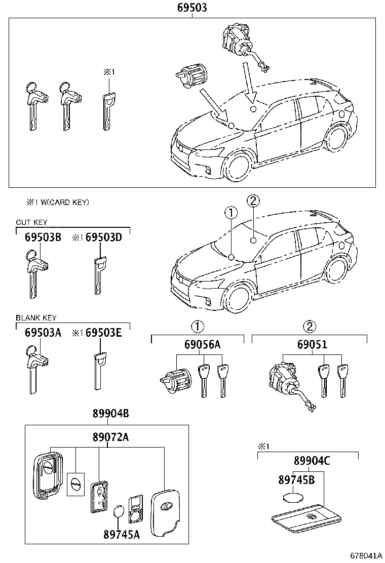 89904-76020 TRANSMITTER SUB-ASSY, ELECTRICAL KEY product image