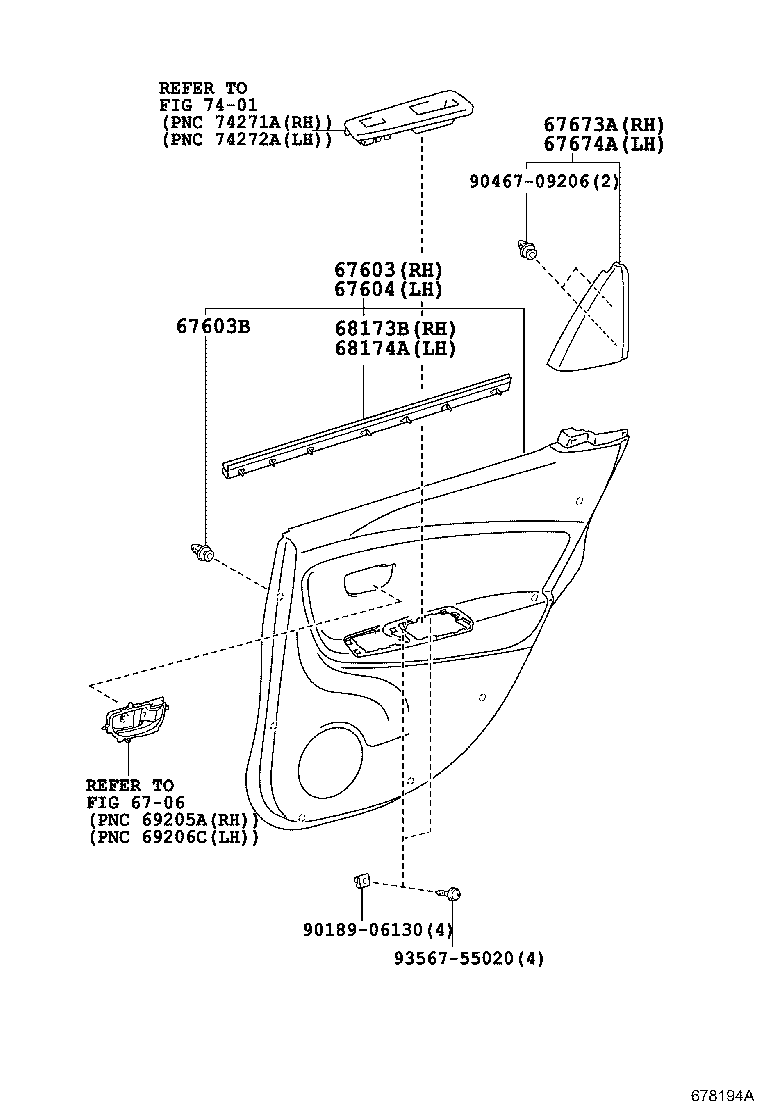 67841-52300 COVER, REAR DOOR SERVICE HOLE, RH product image