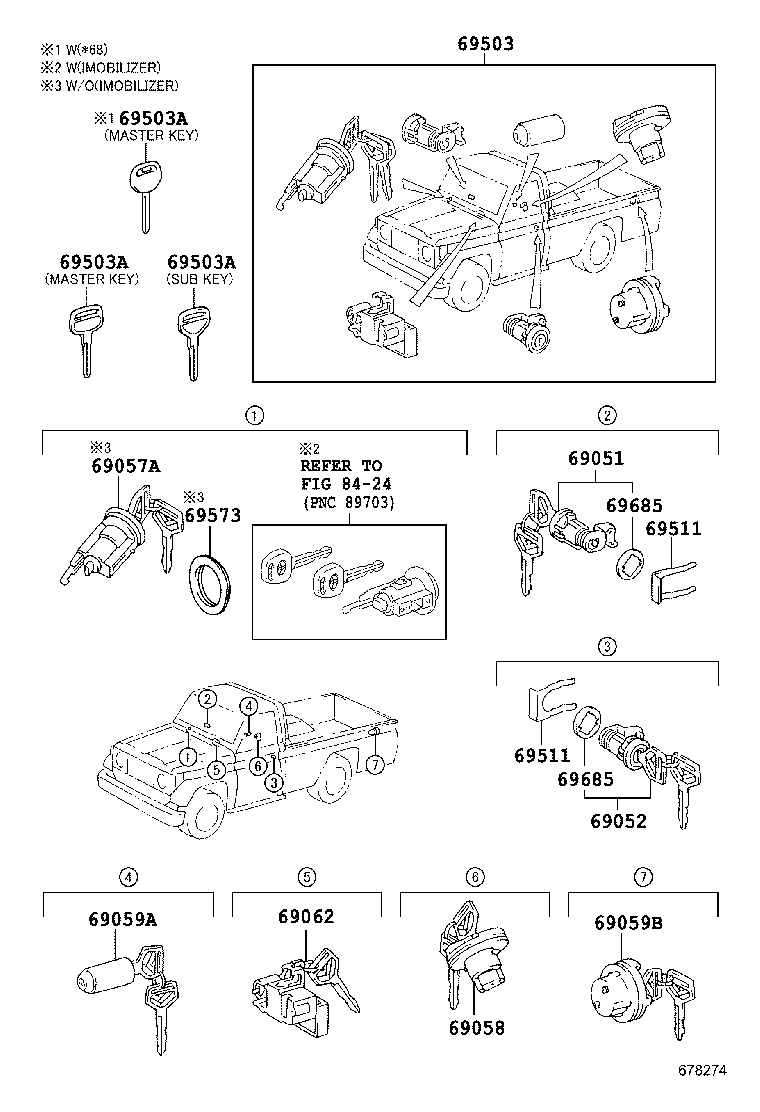 69005-60D50 CYLINDER SET, LOCK product image
