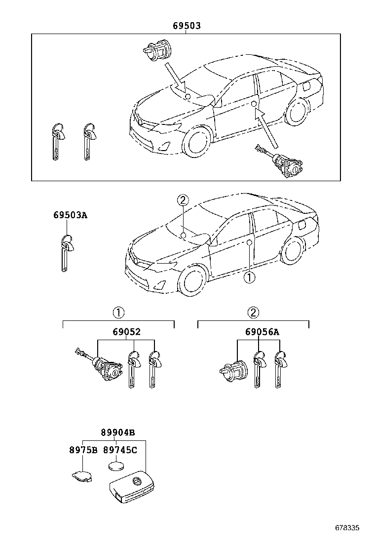 89904-33400 TRANSMITTER SUB-ASSY, ELECTRICAL KEY product image