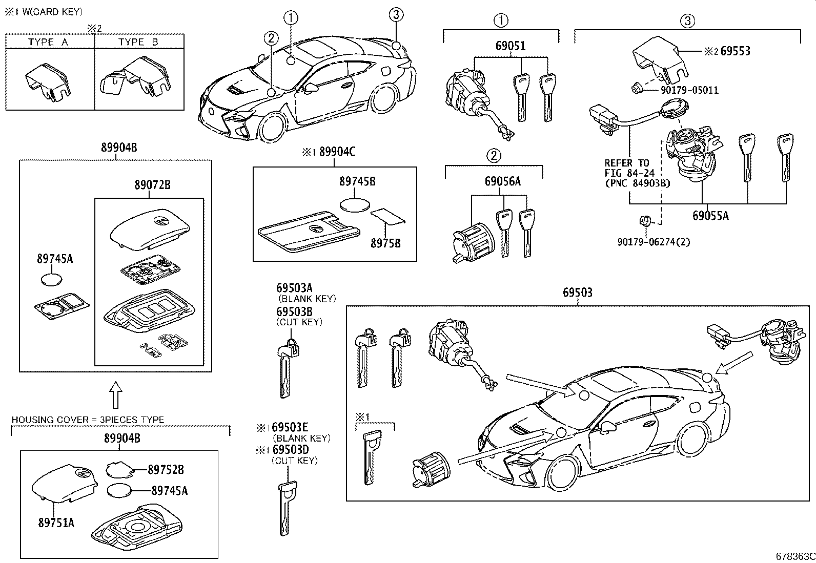 89904-24110 TRANSMITTER SUB-ASSY, ELECTRICAL KEY product image