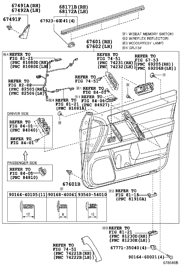 67404-0G010 FRAME SUB-ASSY, FRONT DOOR, REAR LOWER LH product image