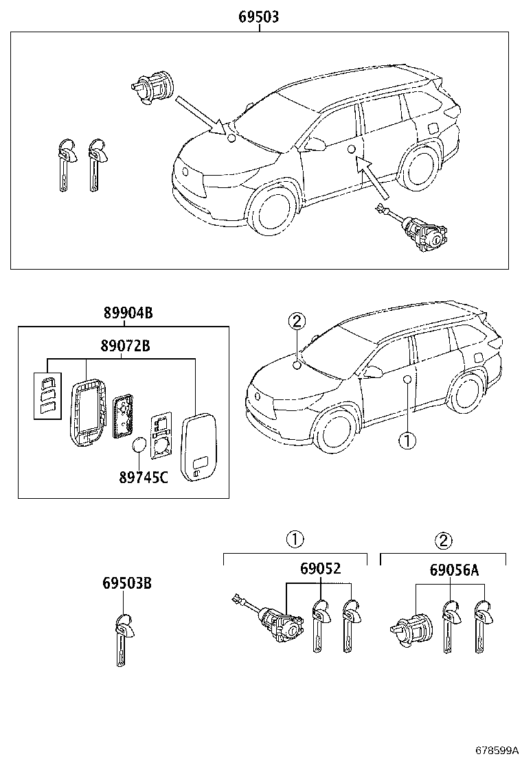 89786-0E040 TRANSMITTER, TRANSPONDER KEY SUB product image
