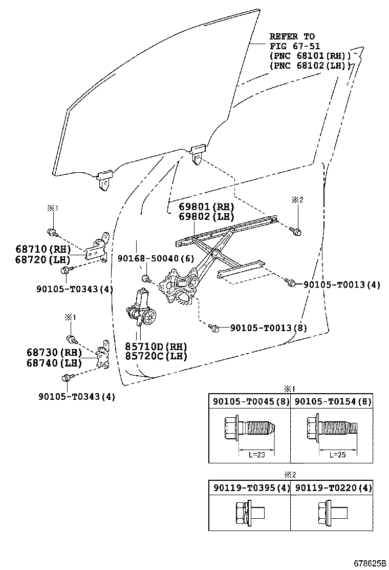 68720-0K010 HINGE ASSY, FRONT DOOR, UPPER LH product image