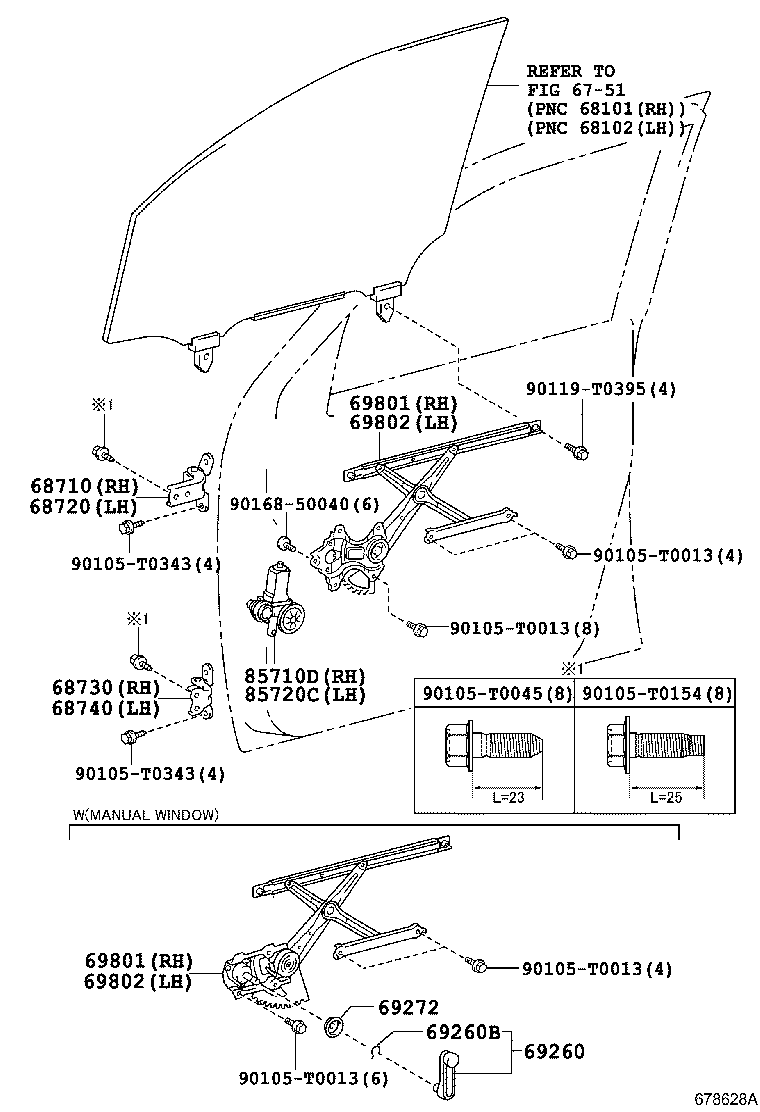 Toyota 68720-0K010 HINGE ASSY, FRONT DOOR, UPPER LH