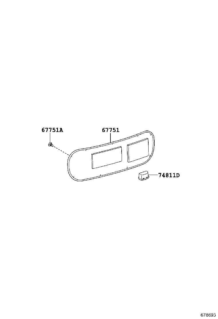 68326-52060 CUSHION(FOR BACK DOOR PANEL) product image