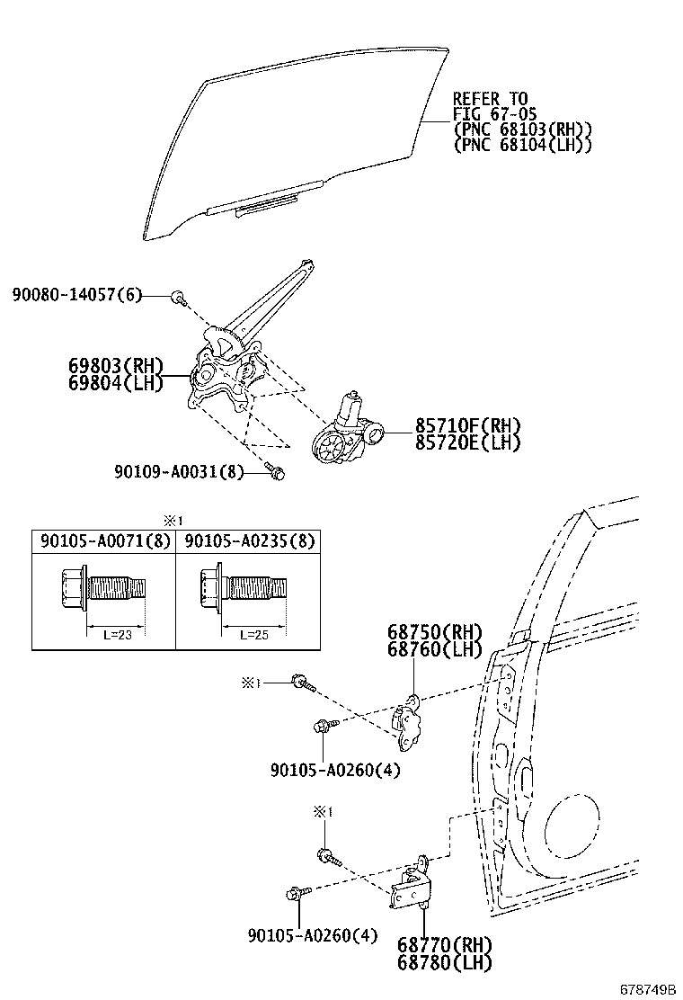 Toyota 85710-06271 MOTOR ASSY, POWER WINDOW REGULATOR, LH