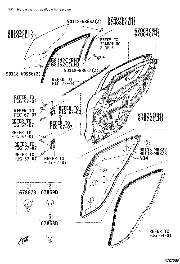 Toyota 67004-WB008 PANEL SUB-ASSY, REAR DOOR, LH