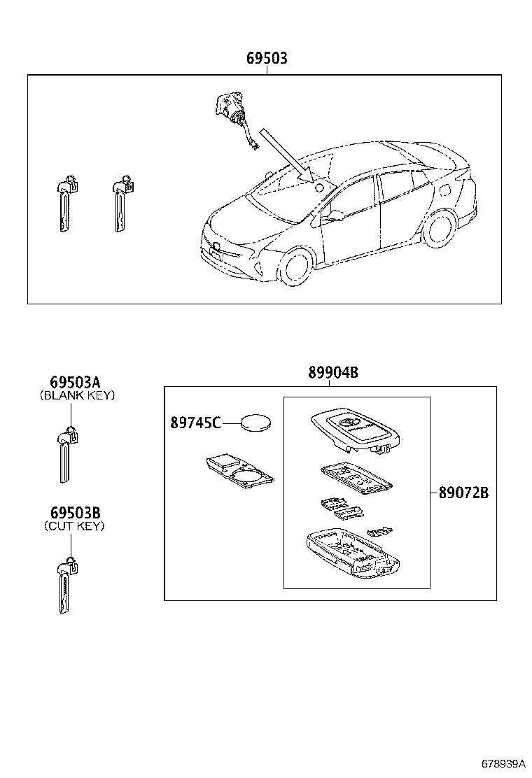 89904-47710 TRANSMITTER SUB-ASSY, ELECTRICAL KEY product image