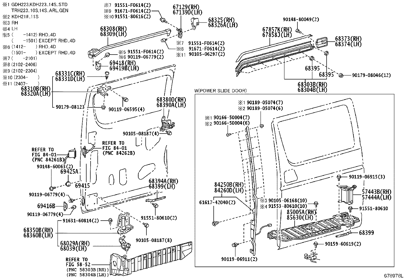 68360-26141 ROLLER ASSY, SLIDE DOOR, LOWER LH product image