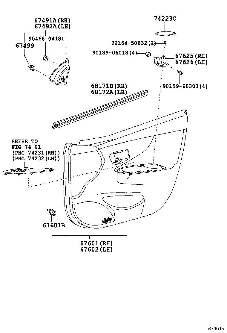 67002-12A80 PANEL SUB-ASSY, FRONT DOOR, LH product image