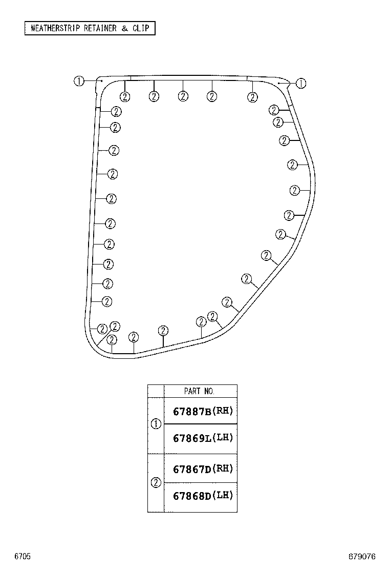 68113-BZ360 GLASS SUB-ASSY, REAR DOOR, RH product image