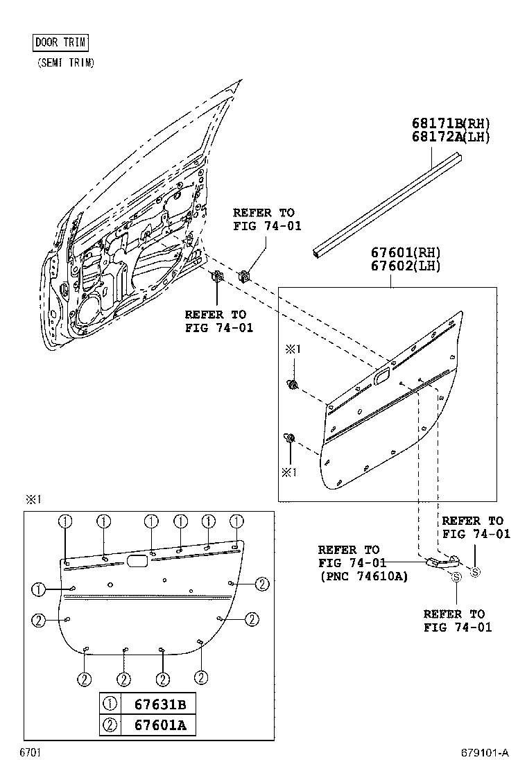 67404-BZ100 FRAME SUB-ASSY, FRONT DOOR, REAR LOWER LH product image