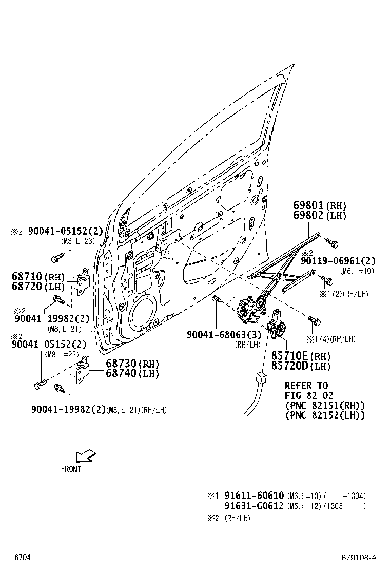 85710-B2071 MOTOR ASSY, POWER WINDOW REGULATOR, RH product image