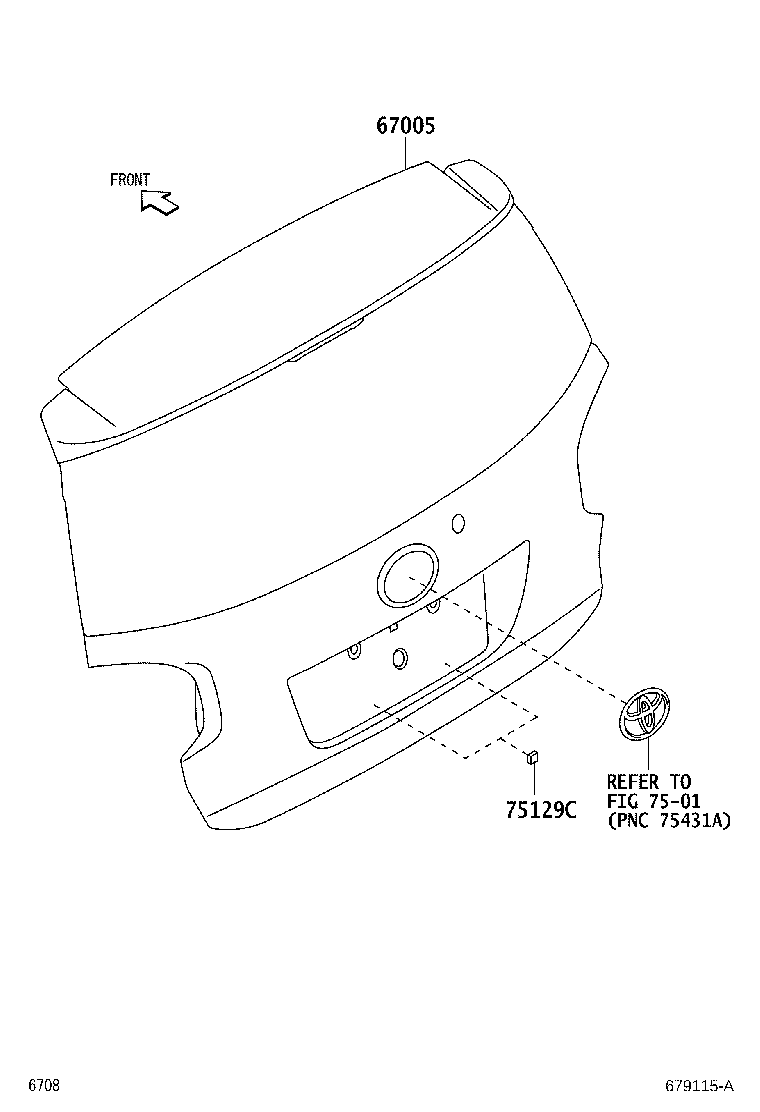 64885-B1010 CHANNEL, BACK WINDOW GLASS, RH product image