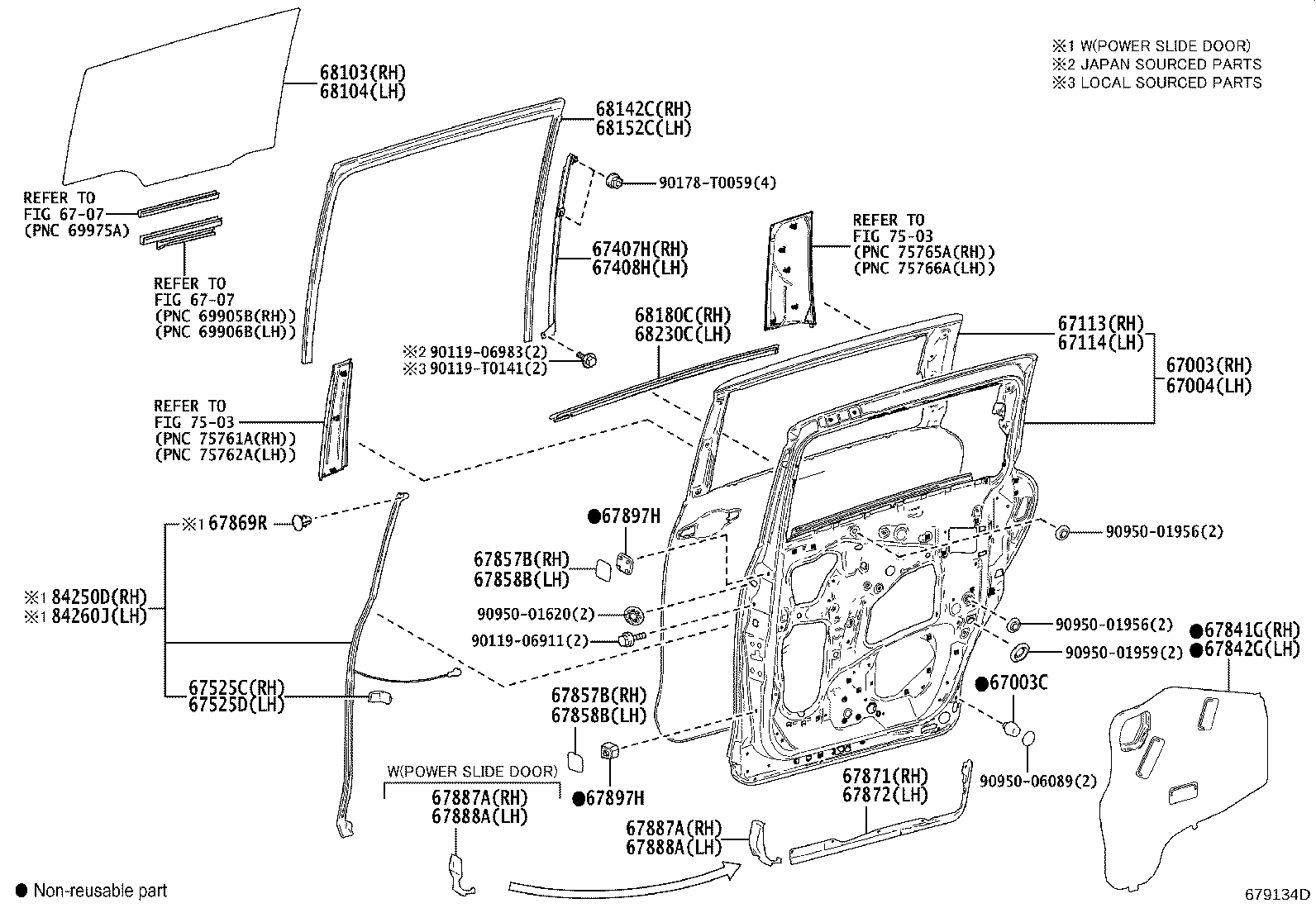 67897-0D030 CUSHION, REAR DOOR PANEL product image