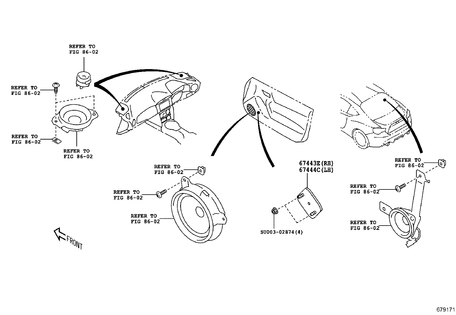SU003-08124 PAD, FRONT DOOR TRIM, LOWER RH product image