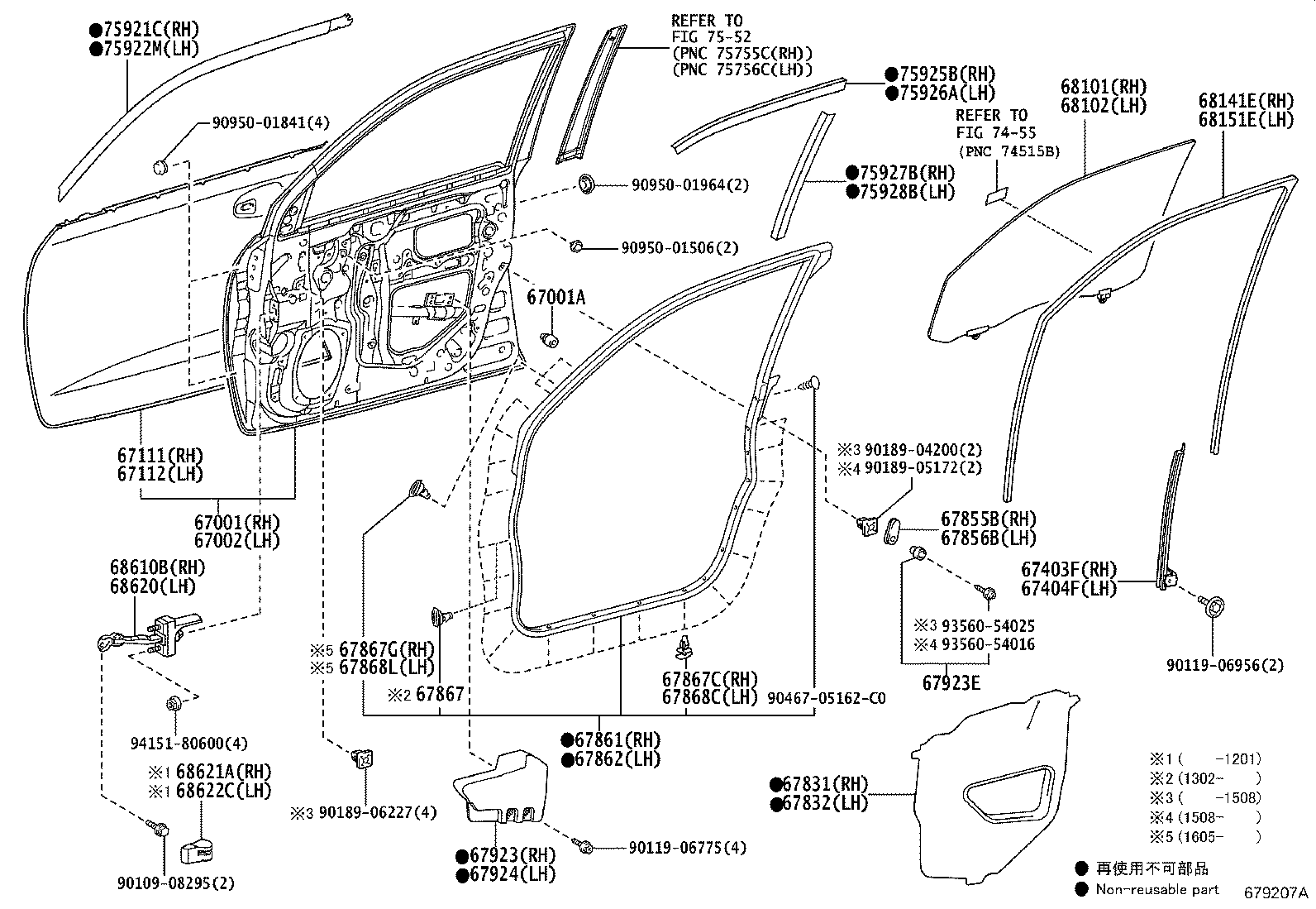 Toyota 67610-60V60-29 BOARD SUB-ASSY, FRONT DOOR TRIM, RH